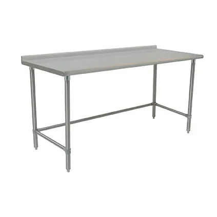 Eagle Group BPT-2424STB-UT 24" Open Base Work Table, Stainless Steel Base / Upturn - Flyer