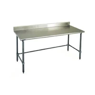 Eagle Group BPT-3036GTEB-BS 36" Open Base Work Table with Side & Rear Crossrails / Galvanized