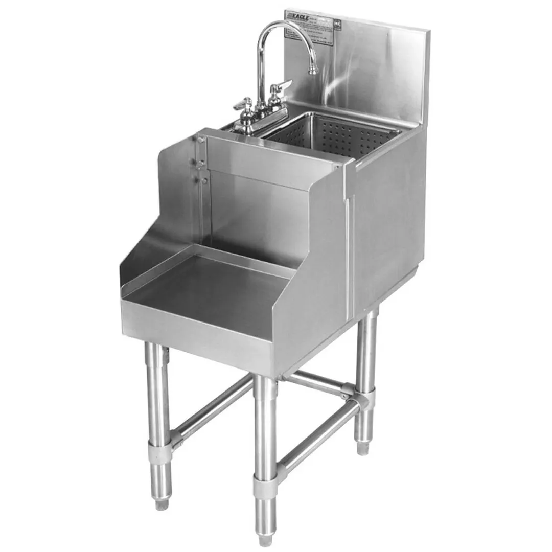 Eagle Group BS14-19 14" Underbar Blender Station with Sink and Faucet