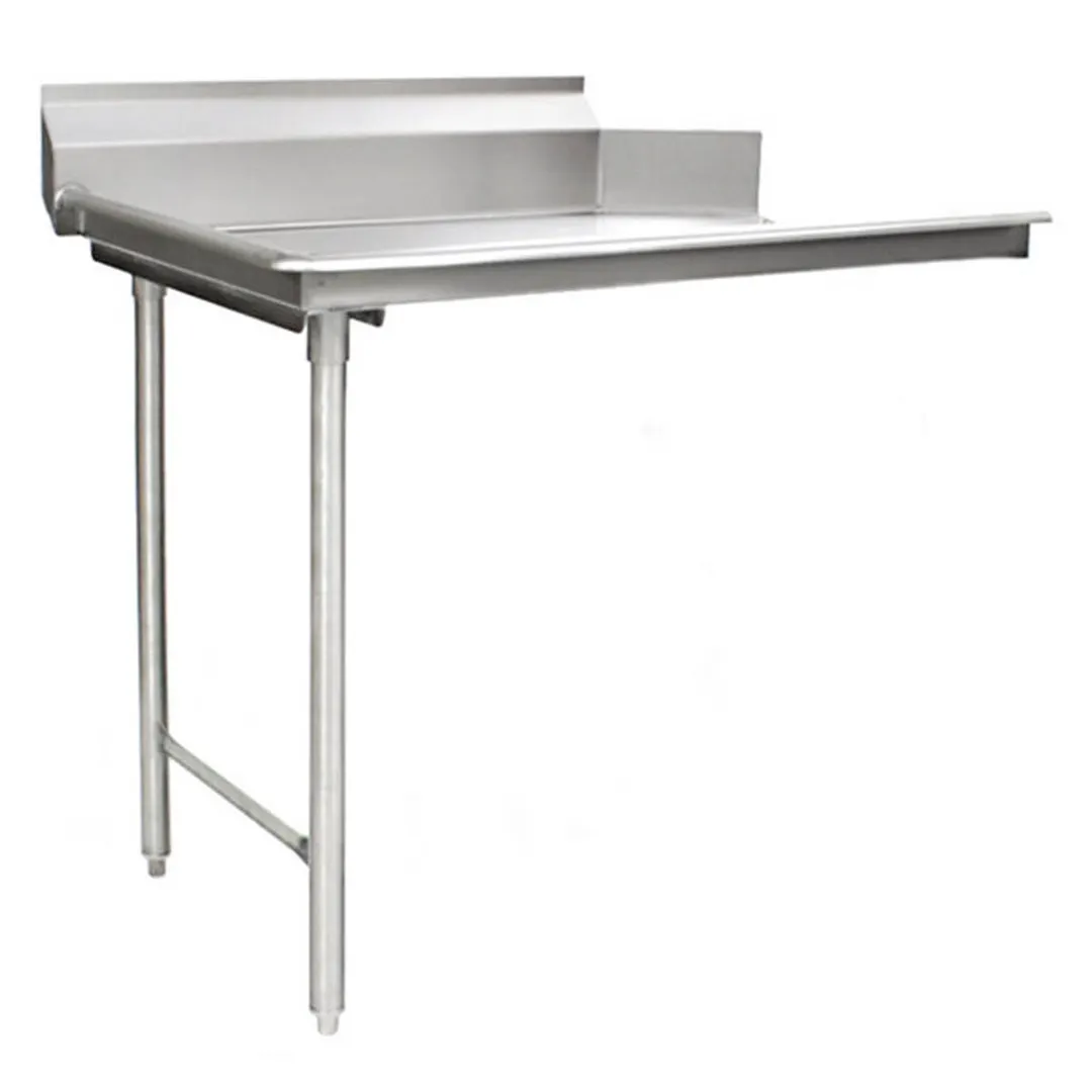 Eagle Group CDTL-30-16/4 30" Clean Straight Dishtable w/ Left Table, 8" Backsplash, Galvanized Legs
