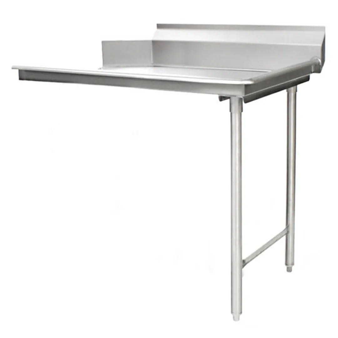 Eagle Group CDTR-30-16/4 30" Clean Straight Dishtable w/ Right Table, 8" Backsplash, Galvanized Legs
