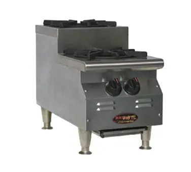 Eagle Group CLUHP-2-NG 12" Countertop Step-Up Gas Hotplate with (2) Burners, Manual Controls, 50.000 BTU 
