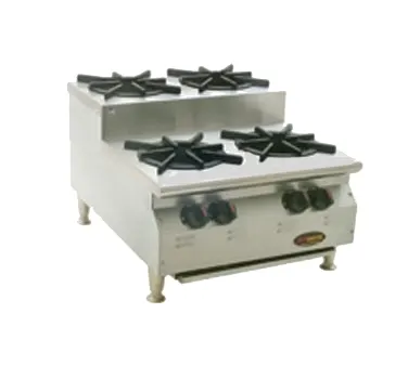 Eagle Group CLUHP-4-NG-X 24" Countertop Step-Up Gas Hotplate with (4) Burners, Manual Controls, 100.000 BTU (Flyer)