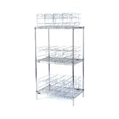 Eagle Group CRC3 36" Stationary Wire Can Storage Rack with 3-Tier and 96 #10 Cans Capaity