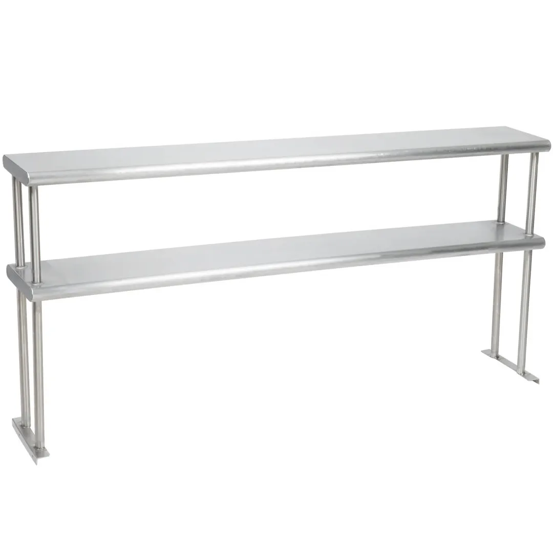 Eagle Group DOS-HT4 Overshelf, Table Mount, 63-1/2"W X 10"D, Double Deck