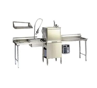 Eagle Group DTC-48LR-16/3-X 48" Dishtable Package w/ Pre-Rinse Sink, 48" Soiled&Clean Dishtables