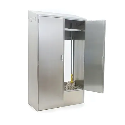 Eagle Group F1916-VSCS-DR 47" Mop Sink Cabinet, Double Hinged Doors w/Right Side Mop Sink and Kit