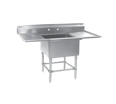 Eagle Group FN2820-1-18R-14/3 41" One Compartment Sink, 20"W x 28"L Bowl With Right-Hand Drainboards