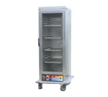 Eagle Group HCFNLSI-RA2.25 Heated Holding Cabinet, 1-Section, 1-Door, Clear Door, 12-Pan Capacity, 73"-78"H, Insulated Aluminum