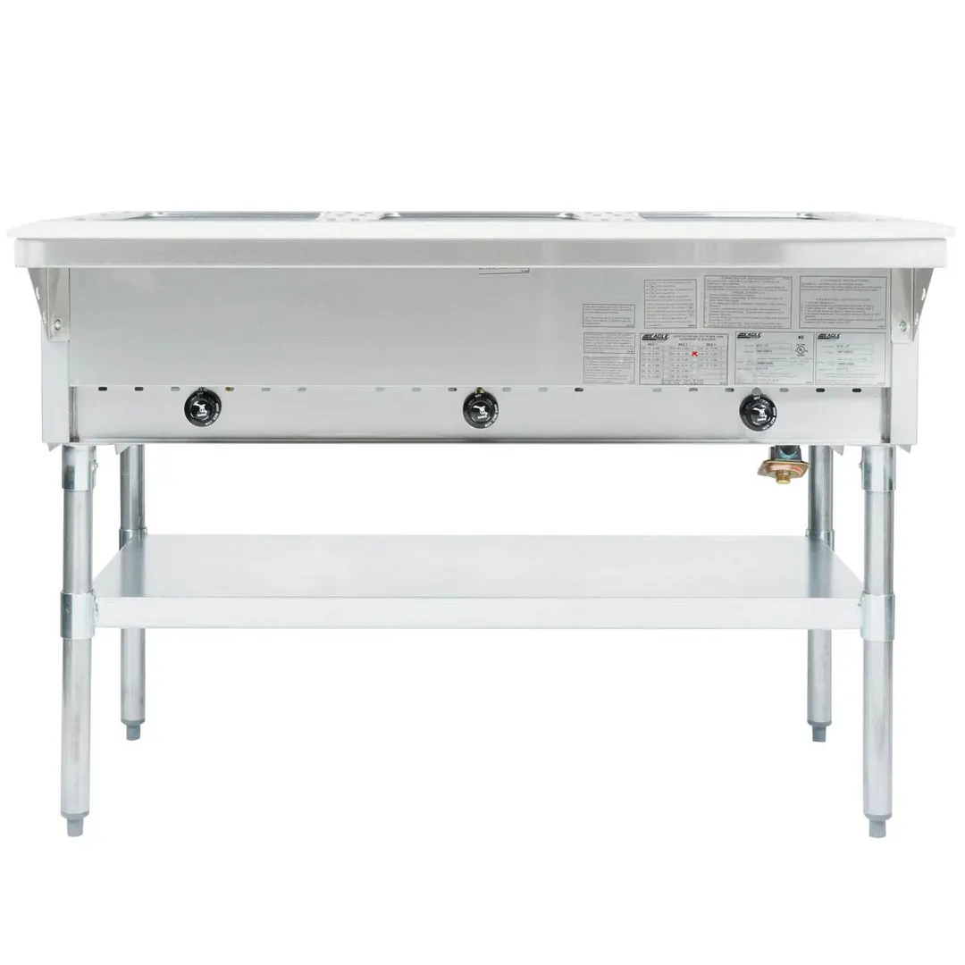 Eagle Group HT3-NG 48" Gas Hot Food Serving Counter, (3) Pan Capacity