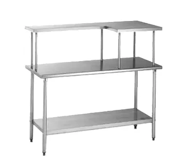 Eagle Group MOS1284R 84 Stainless Steel Microwave Table Shelf, 12 Depth, 304 Stainless Steel, Right Microwave Area