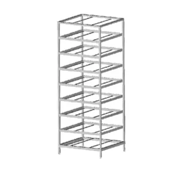 Eagle Group OCR-10-9A-X Full Size Mobile Aluminum Can Storage Rack w/ 162 #10 Cans Capacity