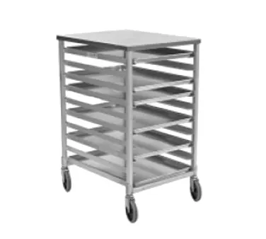 Eagle Group OUR-1810-3/W 10 Pan Aluminum Mobile End Load Panco Utility Rack, Assembled