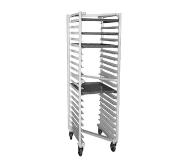 Eagle Group OUR-1830-2-N-X 20" 30 Pan Aluminum Mobile End Load Panco Z Type Nesting Rack, Assembled