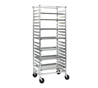 Eagle Group OUR-2624-2-SR 24 Pan Stainless Steel Mobile Side Load Panco Utility Rack, Assembled