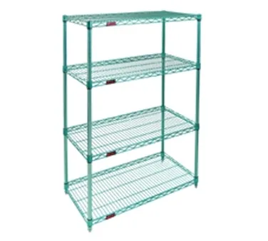 Eagle Group S4-74-1836E EAGLEgard® Hybrid Epoxy 4-Tier Starter Shelving Unit - 36"W x 18"D x 74"H