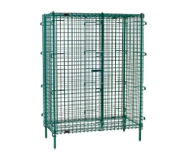 Eagle Group SC1436E Stationary Wire Security Unit with Epoxy Finish, 39-1/4" x 17-1/4" x 67"