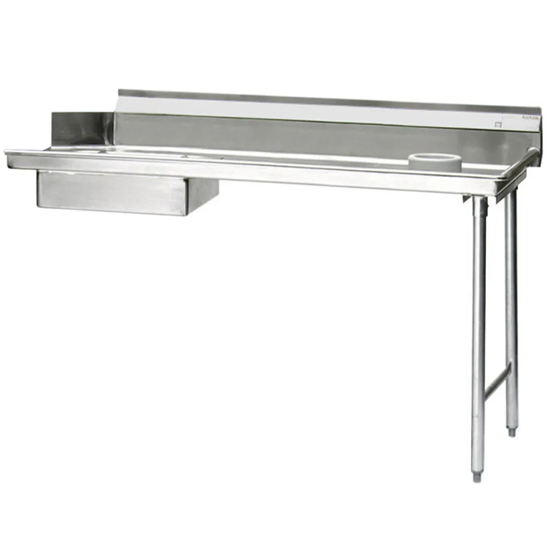 Eagle Group SDTR-36-16/4 36" Straight Soiled Dishtable w/ Right Table, Pre-Rinse Sink, 8" Backsplash