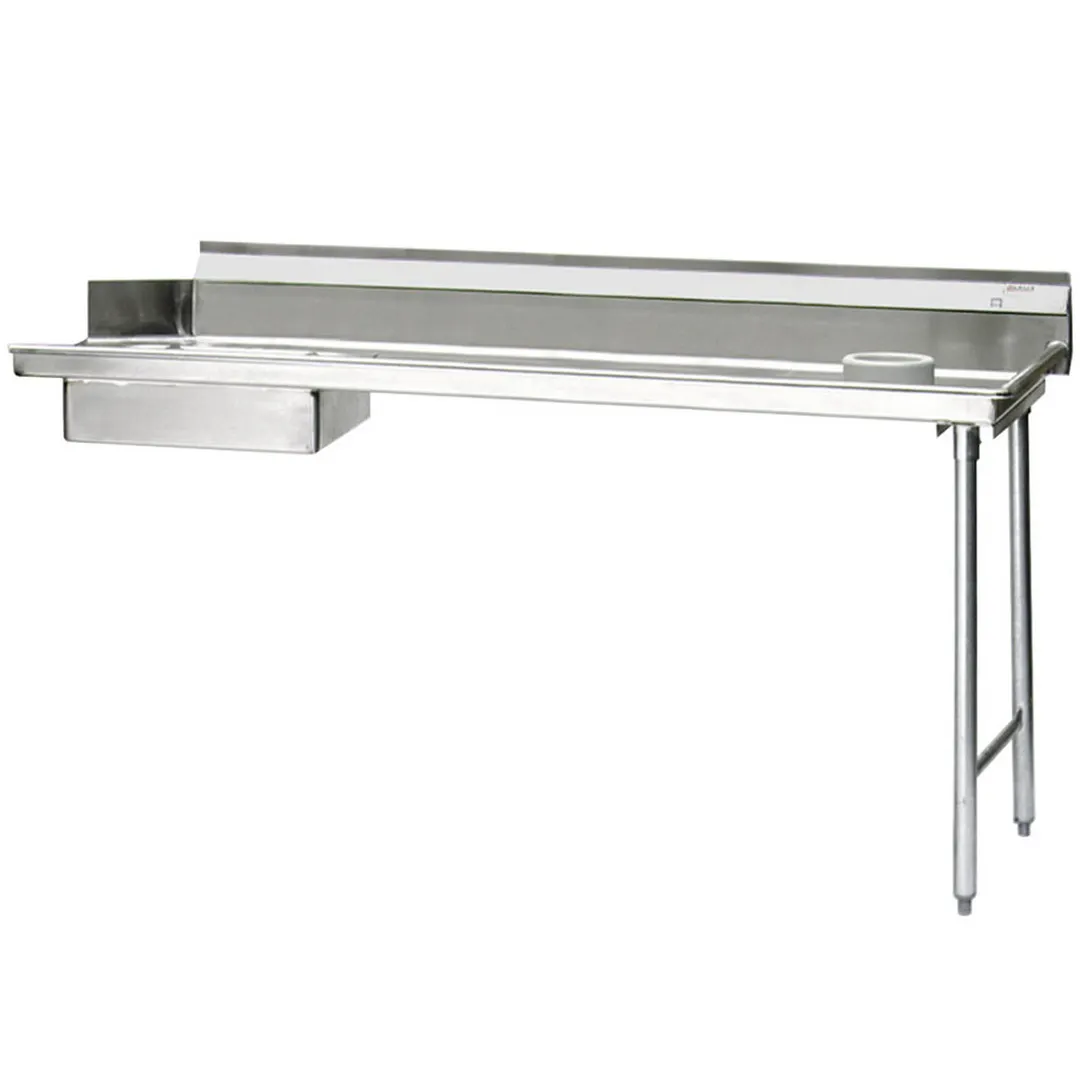 Eagle Group SDTR-60-16/4 60" Straight Soiled Dishtable w/ Right Table, Pre-Rinse Sink, 8" Backsplash