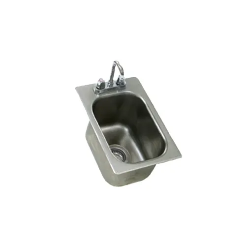 Eagle Group SR10-14-9.5-1-3VP Self-Rimming Drop-In Sink, One Compartment