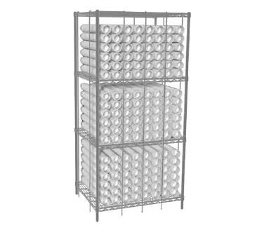 Eagle Group TSC3036Z EAGLEbrite® Zinc 4 Wire Shelf Cup Tower - 36"W x 30"D x 74"H