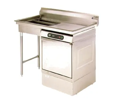 Eagle Group UDT-4R-16/3 48" Soiled Undercounter Dishtable with Sink, 300 Series 16 Gauge / Right