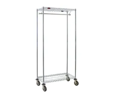 Eagle Group UR1848C Mobile Garment Rack, 48"W x 18"D x 80"H, Chrome-Plated, QuadTruss Design
