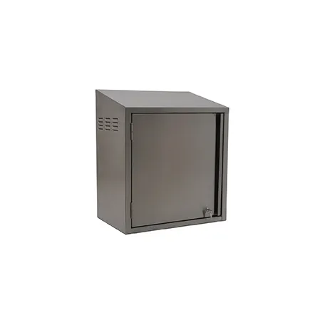 Eagle Group WCH-24C-LL 300 Stainless Steel Enclosed Wall Mounted Cabinet, Left Hinged Door w/ Key Lock