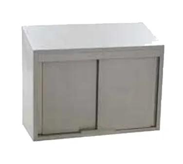 Eagle Group WCS-96 96" Stainless Steel Enclosed Wall Mounted Cabinet w/ Sliding Doors