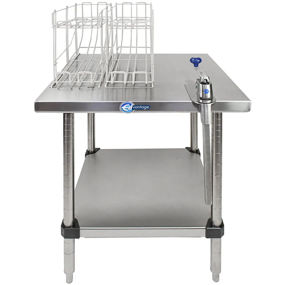 Edlund EDCS-11F Can Opening Station, Fixed, 24"W X 24"D X 32"H, S-11 Can Opener