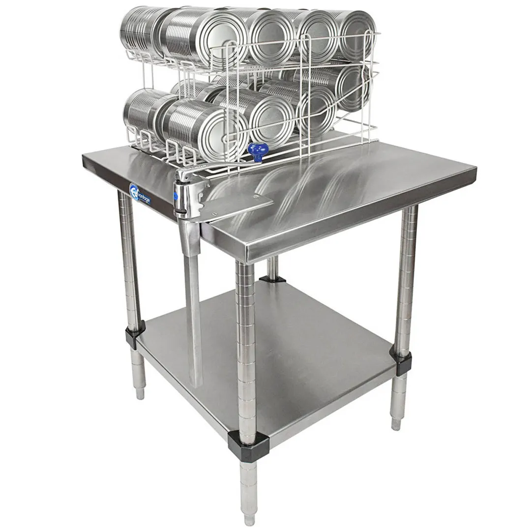 Edlund EDCS-11F Can Opening Station, Fixed, 24"W X 24"D X 32"H, S-11 Can Opener