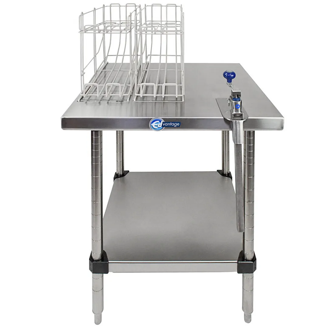 Edlund EDCS-2F Can Opening Station, Fixed, 24"W X 24"D X 32"H, Sg-2 Can Opener
