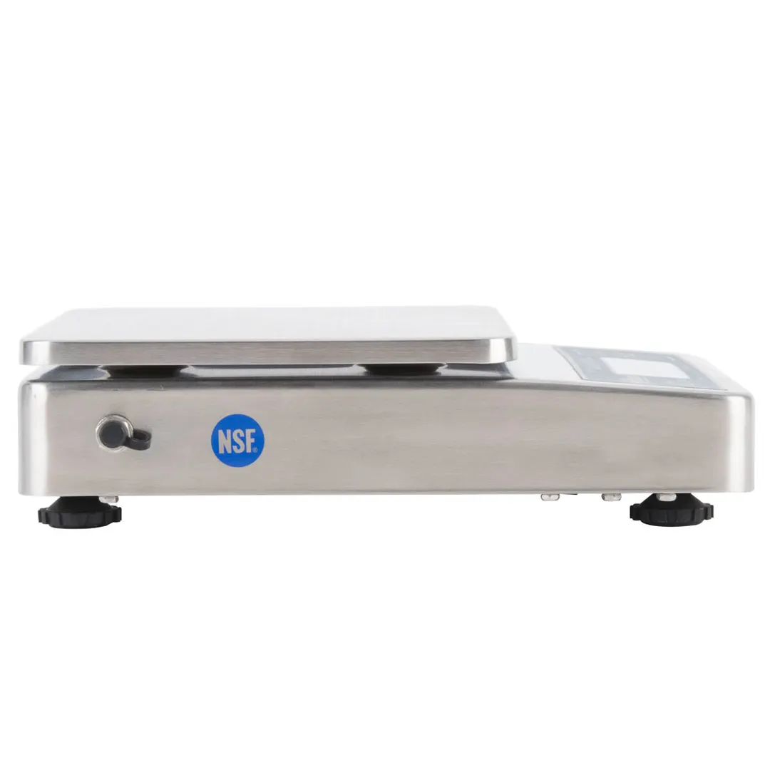 Edlund EDL-10 Portion Scale – 10-29 lb Capacity, 6" Rectangular Stainless Steel Platform LCD Battery/A-C