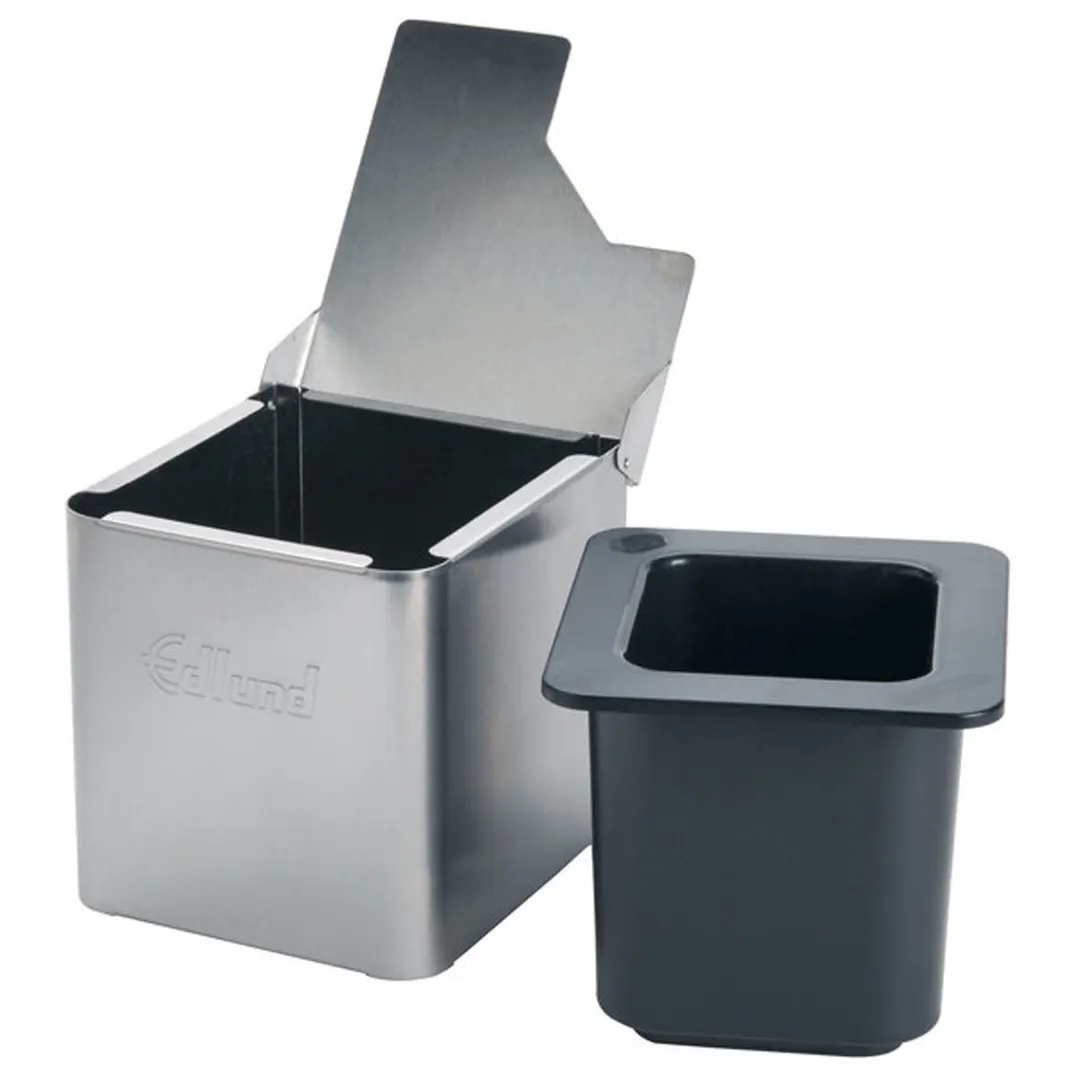Edlund CSB-016 Cold Pan Box, 1/6 Pan, 3/4 Lid, Stainless Base, 41°F/4°C 8h Ice-Free, Dishwasher Safe