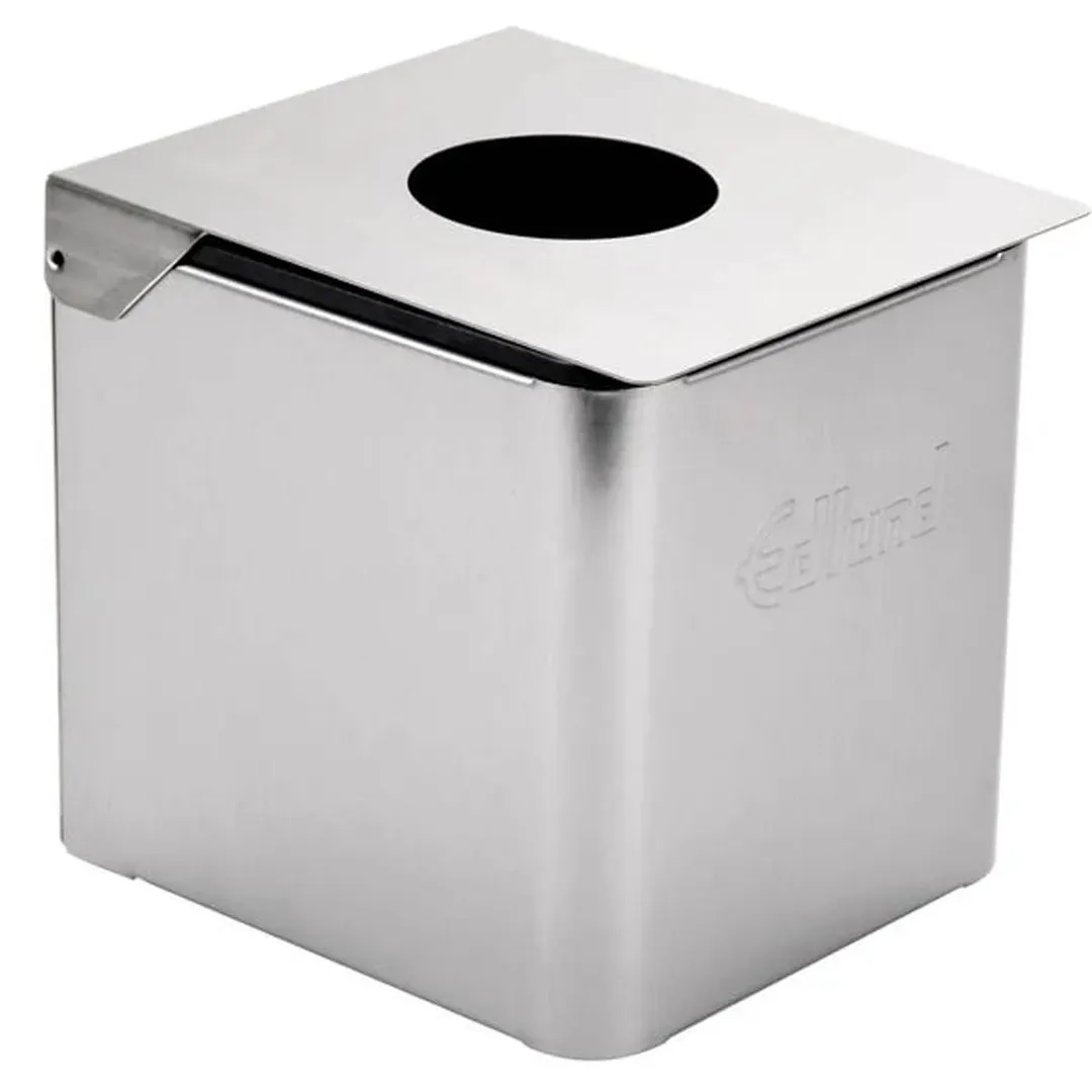 Edlund CSR-016B Cold Pan Box 1/6 Enclosure Hinged Lid W/Hole, Black Insert Steel Base, 41°F Up To 8H