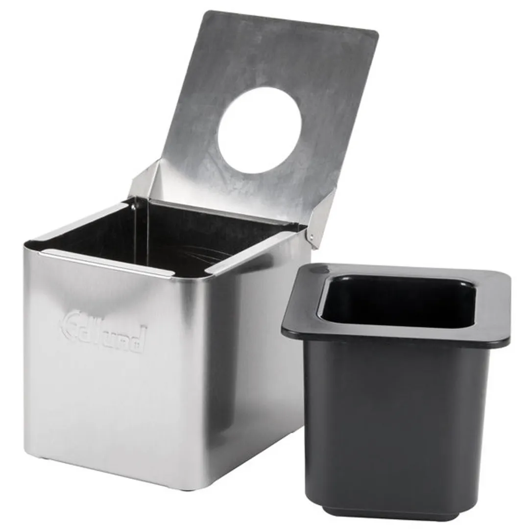 Edlund CSR-016B Cold Pan Box 1/6 Enclosure Hinged Lid W/Hole, Black Insert Steel Base, 41°F Up To 8H