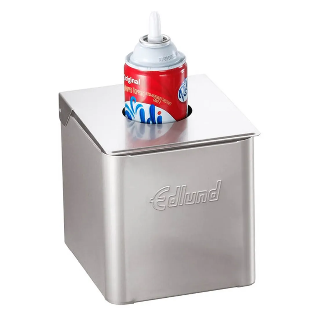Edlund CSR-016W Pan Box, 1/6 Enclosure, Hinged Lid with Hole, 41°F (4°C) 8 Hours Without Ice, Safe