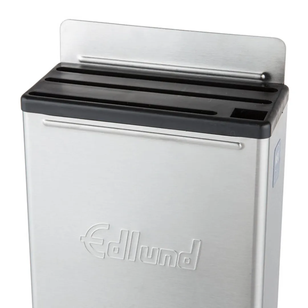 Edlund KR-50 Knife Rack – 12" Skirt, 9 Stainless Steel Slots, Black, NSF, Dishwasher Safe