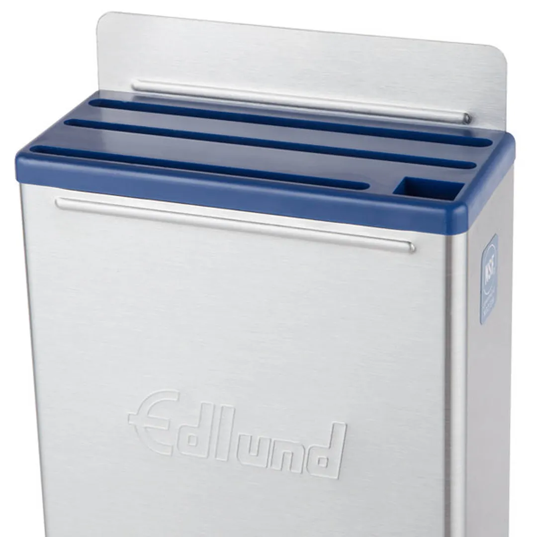 Edlund KR-50B Knife Rack - 12" Skirt, 9 Stainless Steel Slots, Blue, NSF, Dishwasher Safe