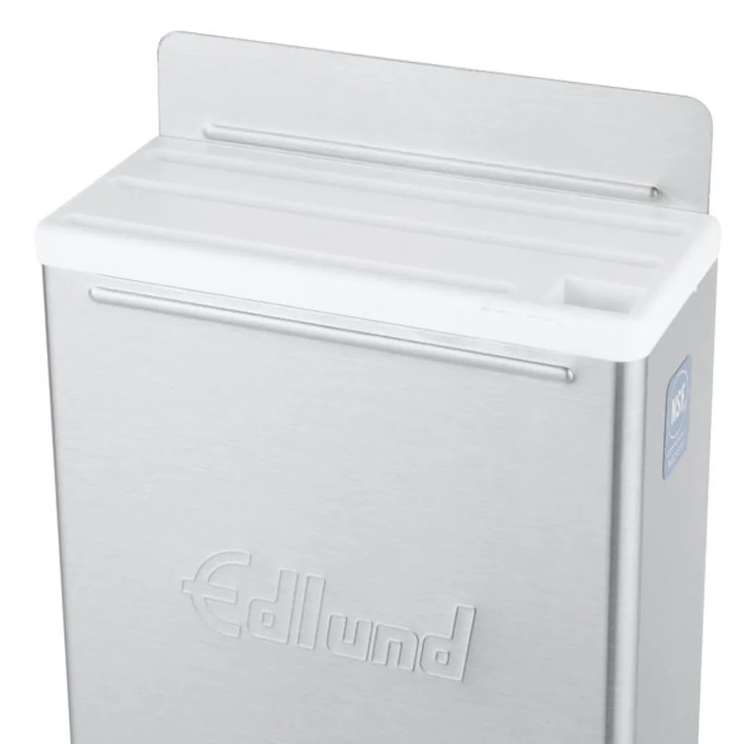 Edlund KR-50W Knife Rack, 12" Skirt, 9 Slots, Stainless White, 1 Cleaver, 2 Chef, 3 Slicers, 4 Paring