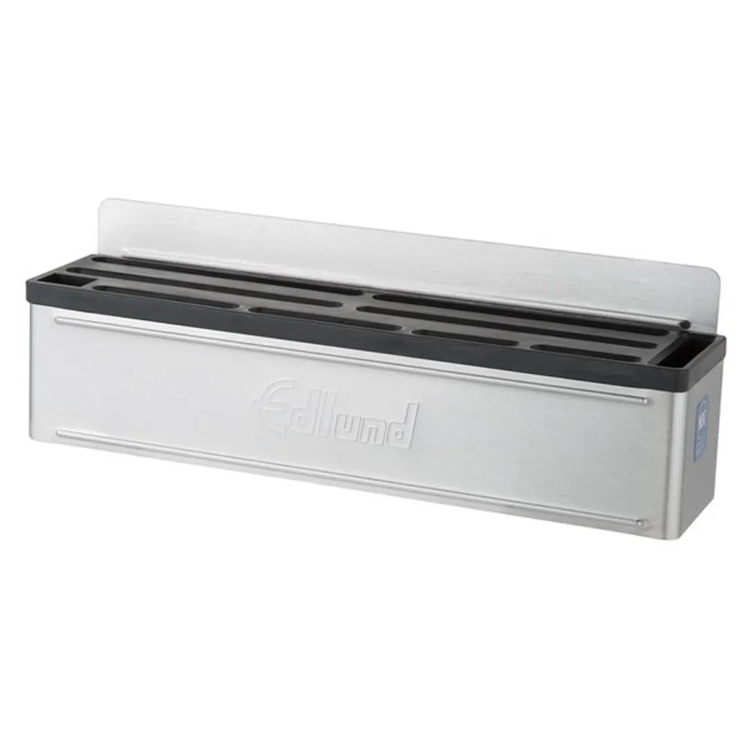 Edlund KR-698 Knife Rack, Short Skirt, 12 Slots, Stainless Steel, NSF Approved, Holds 8 Chef Knives