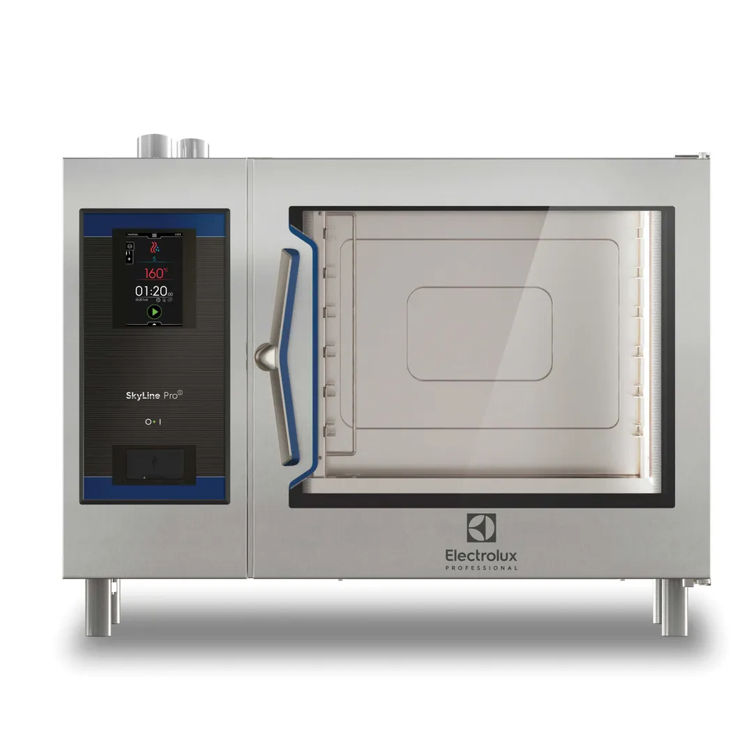 Electrolux Professional 219681 Full Size 6-Pan Gas Combi Oven w/ Touchscreen, Boilerless, 96.475 BTU