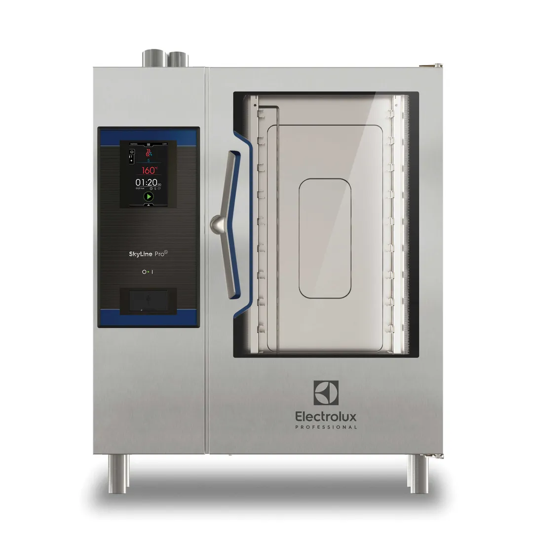 Electrolux Professional 219682 Half Size 10 Pan Gas Combi Oven w/ Touchscreen, Boilerless, 84.543 BTU