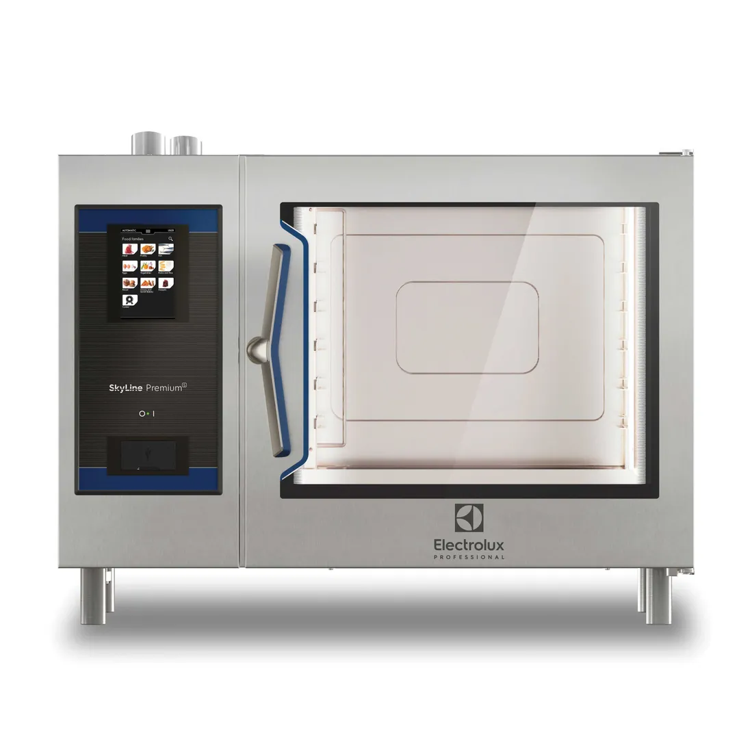 Electrolux Professional 219781 Full Size 6 Pan Gas Combi Oven w/ Touchscreen, Boiler, 128.519 BTU