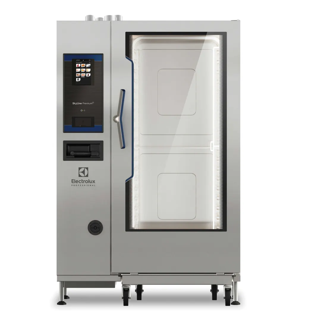 Electrolux Professional 219785 Full Size 20 Pan Gas Combi Oven w/ Touchscreen, Boiler, 320.446 BTU