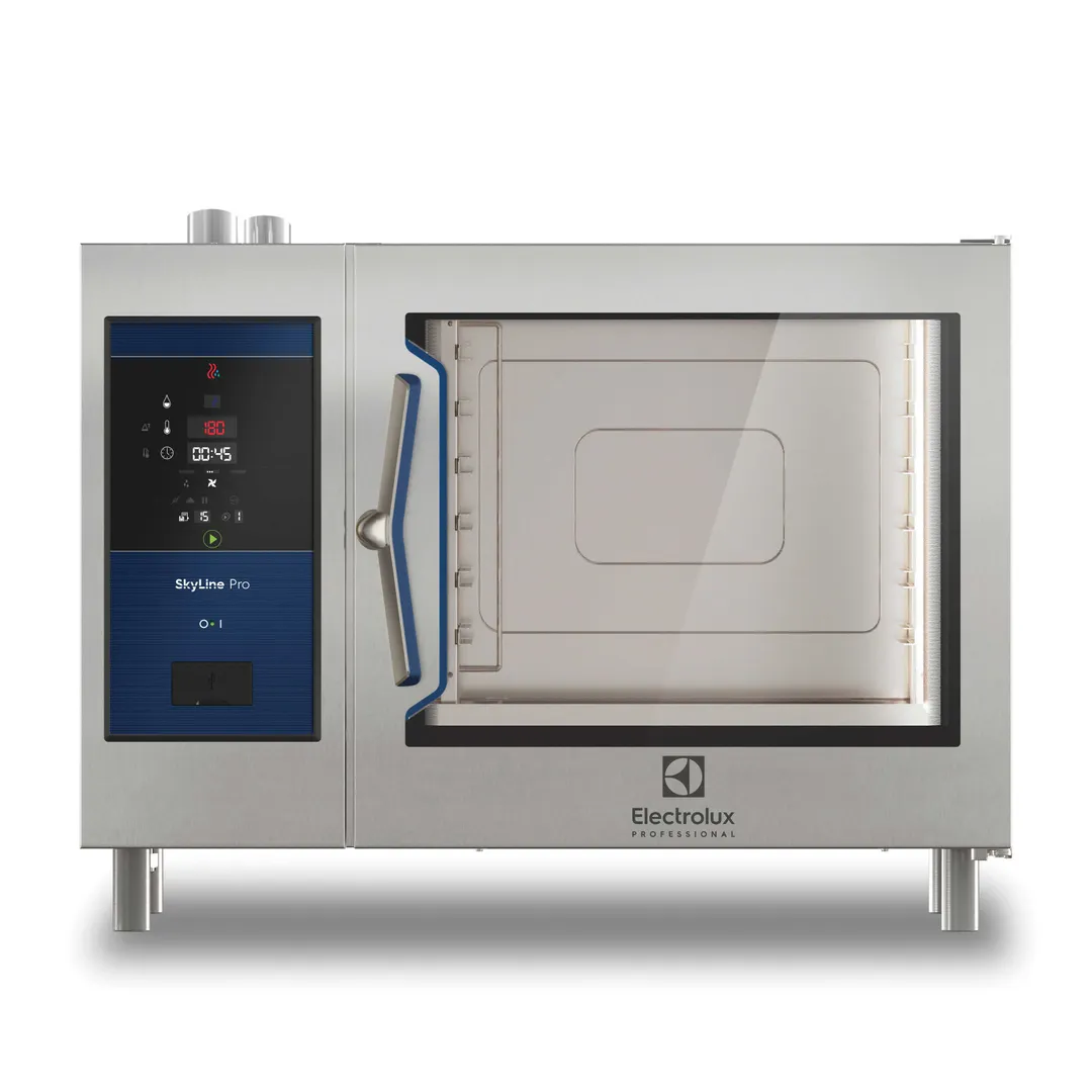 Electrolux Professional 219961 Full Size 6 Pan Gas Combi Oven w/ Digital Control, Boilerless, 96.475 BTU