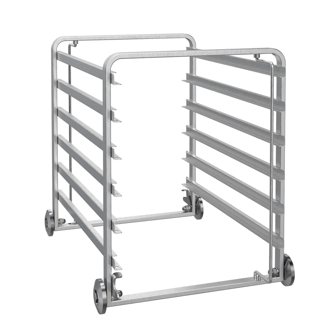Electrolux Professional 922600 6 Tray Stainless Steel Mobile Tray Rack 