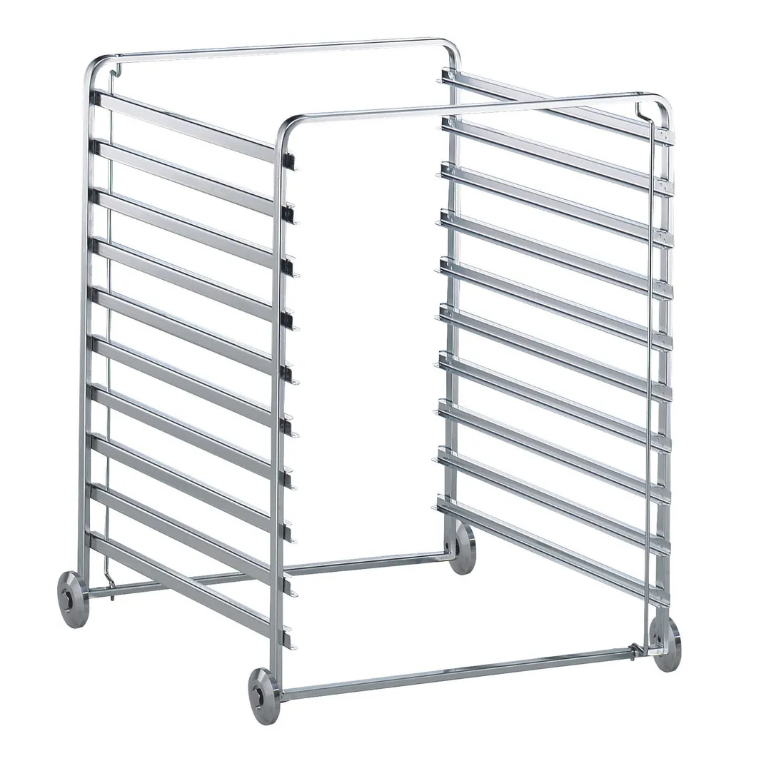 Electrolux Professional 922603 10 Tray Stainless Steel Single Mobile Tray Rack 