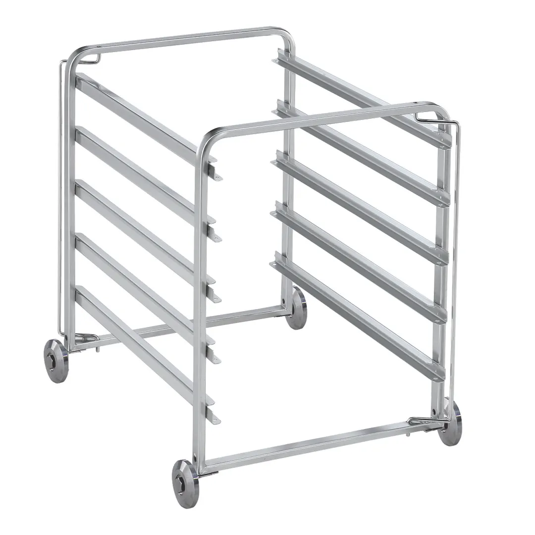 Electrolux Professional 922606 5 Tray Stainless Steel Single Mobile Tray Rack 