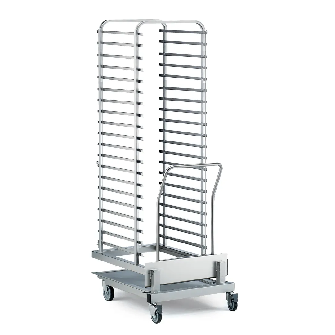 Electrolux Professional 922757 20 Tray Stainless Steel Single Mobile Tray Rack 